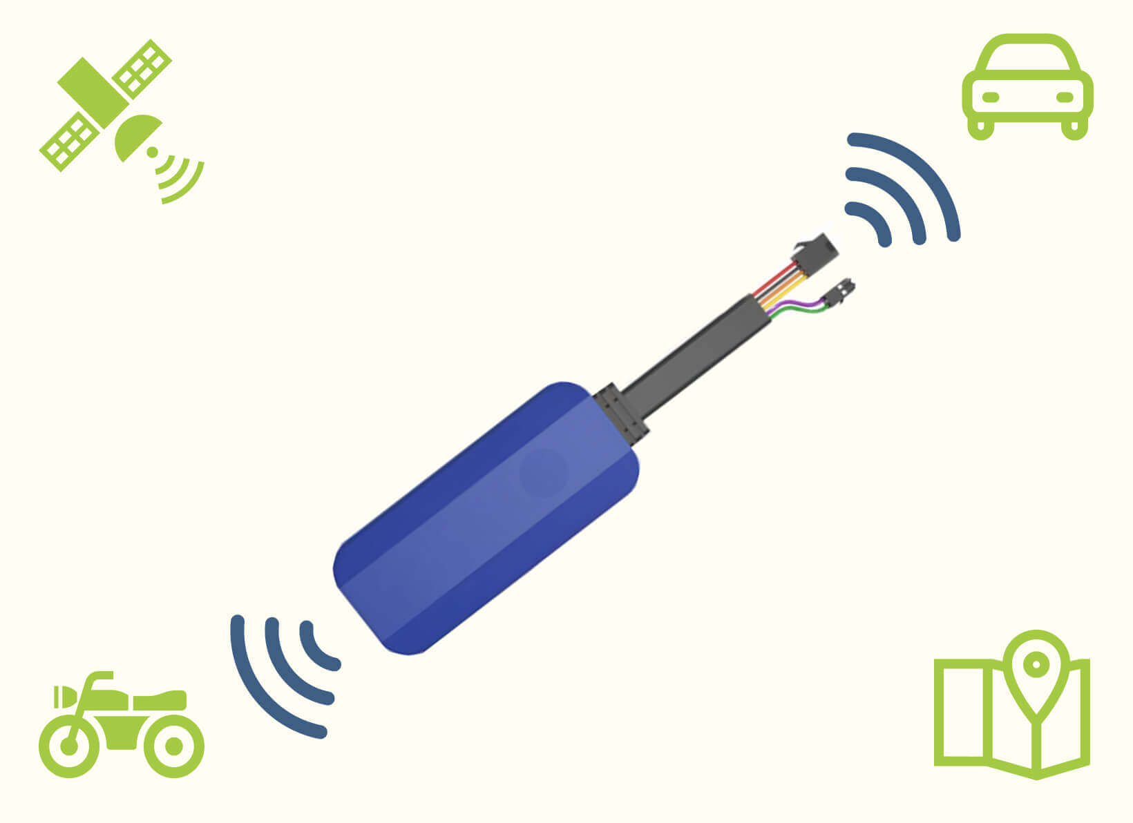 AC-DOOR Detection 6 wired GPS Tracker